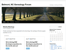 Tablet Screenshot of belmontgenealogyforum.wordpress.com