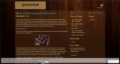 Desktop Screenshot of greenosball.wordpress.com