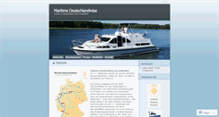 Desktop Screenshot of maritimedeutschlandreise.wordpress.com