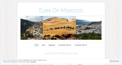 Desktop Screenshot of eyesonmorocco.wordpress.com