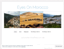 Tablet Screenshot of eyesonmorocco.wordpress.com