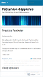 Mobile Screenshot of pattersonsapphires.wordpress.com