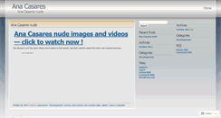 Desktop Screenshot of anacasares.wordpress.com