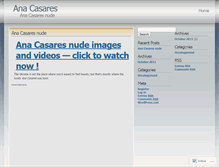 Tablet Screenshot of anacasares.wordpress.com