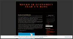 Desktop Screenshot of moekoibeconomics.wordpress.com