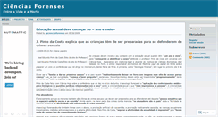 Desktop Screenshot of apcienciasforenses.wordpress.com
