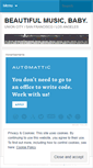 Mobile Screenshot of beautifulmusicbaby.wordpress.com