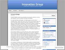 Tablet Screenshot of innovationgroup.wordpress.com