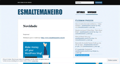 Desktop Screenshot of esmaltemaneiro.wordpress.com