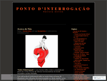 Tablet Screenshot of pontodinterrogacao.wordpress.com