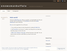 Tablet Screenshot of onewomanbuffalo.wordpress.com