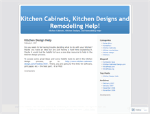 Tablet Screenshot of kitchencabinets.wordpress.com