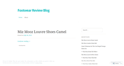 Desktop Screenshot of footwearreviewblog4c.wordpress.com