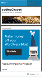 Mobile Screenshot of codinggrapes.wordpress.com