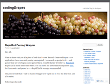 Tablet Screenshot of codinggrapes.wordpress.com