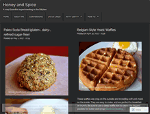 Tablet Screenshot of honeyandspice.wordpress.com