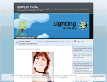 Tablet Screenshot of lightingupthesky.wordpress.com