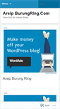 Mobile Screenshot of burungring.wordpress.com