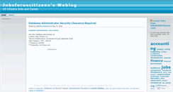 Desktop Screenshot of jobsforuscitizens.wordpress.com