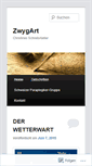 Mobile Screenshot of christinezwygart.wordpress.com