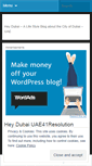 Mobile Screenshot of heydubai.wordpress.com