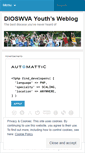Mobile Screenshot of dioswvayouth.wordpress.com