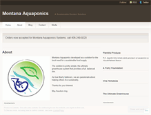 Tablet Screenshot of montanaaquaponics.wordpress.com