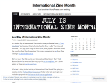 Tablet Screenshot of internationalzinemonth.wordpress.com