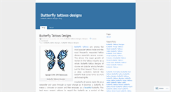 Desktop Screenshot of butterflytattoosdesigns.wordpress.com