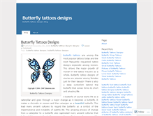 Tablet Screenshot of butterflytattoosdesigns.wordpress.com