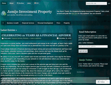 Tablet Screenshot of jamijoinvestmentproperty.wordpress.com