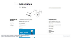Desktop Screenshot of moosejones.wordpress.com