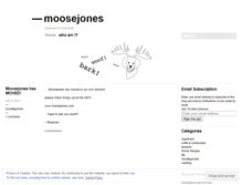 Tablet Screenshot of moosejones.wordpress.com