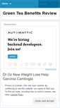 Mobile Screenshot of greenteabenefitsreview.wordpress.com