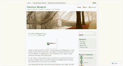 Desktop Screenshot of crystalmoment.wordpress.com