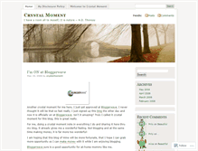 Tablet Screenshot of crystalmoment.wordpress.com