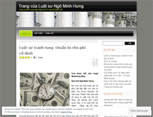Tablet Screenshot of hungngominh.wordpress.com