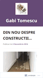 Mobile Screenshot of gabitomescu.wordpress.com