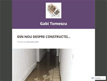 Tablet Screenshot of gabitomescu.wordpress.com