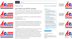 Desktop Screenshot of answerheatingandcooling.wordpress.com