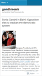 Mobile Screenshot of gandhisonia.wordpress.com