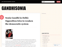 Tablet Screenshot of gandhisonia.wordpress.com