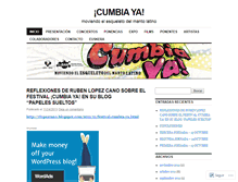 Tablet Screenshot of cumbiaya.wordpress.com