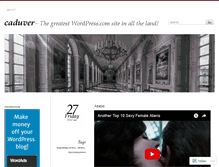Tablet Screenshot of caduver.wordpress.com