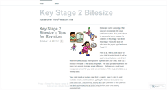 Desktop Screenshot of keystage2bitesize.wordpress.com