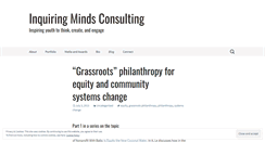 Desktop Screenshot of inquiringmindsblogging.wordpress.com
