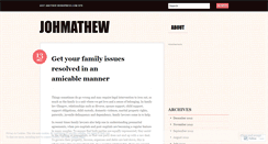 Desktop Screenshot of johmathew.wordpress.com