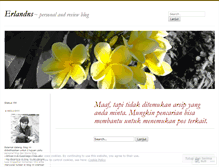 Tablet Screenshot of erlandns.wordpress.com