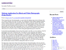 Tablet Screenshot of camerawizz.wordpress.com