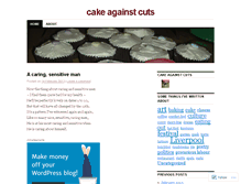 Tablet Screenshot of cakeagainstcuts.wordpress.com